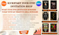 design bulk editable canva invitation templates for etsy