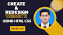 redesign and customize website templates using HTML CSS