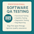 conduct detailed functional and regression software testing