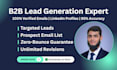 do b2b lead generation, linkedin leads, and verified email list building