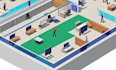 convert your gather town into stunning 3d models ,rendering