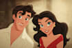 create cartoon disney couple portrait