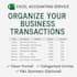 organize your business transactions in excel for accounting
