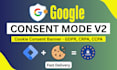 setup google cookie consent mode v2 with a cookie banner and server side GTM