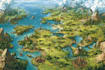 do fantasy map illustration isometric map
