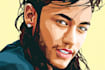 create a face into color vector art portrait