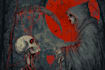 create a dark, horror, underground art illustration
