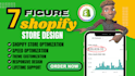 set up 7figure shopify dropshipping store design website redesign