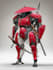 draw amazing character mecha robot illustration