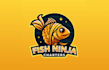 design awesome fish ninja logo