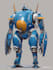 do anime style mecha robot illustrations
