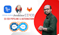 build secure cicd pipeline using jenkins, github actions and gitlab ci