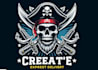 create high quality skull pirate logo with express delivery