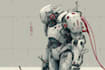 draw amazing character mecha robot illustration