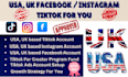 create usa tiktok account us tiktok aacount, tiktok ads account, usa instagram