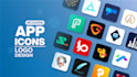 design unique and modern app icon or app logo