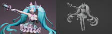 sculpt 3d character model 3d anime figure,cartoon character,dnd minis 3d print