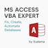 design and automate ms access database  using  vba and sql