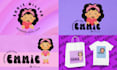 design brand identity kits with cute characters