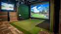visualize 3d golf showroom, padel court,sim,green turf,putting green, golf holes