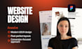 design a high converting responsive website UI UX in figma