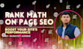 do on page optimization 90 plus score with rankmath