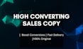 write high converting  sales copy 10