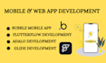 develop build bubble mobile app flutterflow adalo glide app ios development