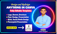 design anything in canva, canva logo, canva flyer, instagram post