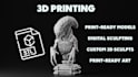 sculpt 3d model for 3d printing