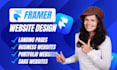 do framer website design and figma to framer conversion