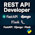 develop rest api and backend services using fastapi, django, flask