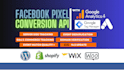 setup or fix facebook pixel, ga4 ecommerce tracking, GTM for shopify, wordpress