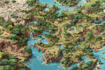 draw a fantasy map illustration