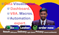 create interactive dashboard, vba, macros, excel automation