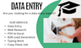 handle data entry jobs with speed and precision