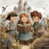 do children book illustrations, comic illustrations