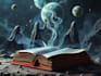 do sci fi horror and fantasy scene concept art illustrations