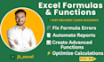 create, fix, and optimize excel formulas and functions