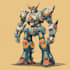 draw amazing character mecha robot illustration