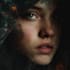 paint digital realistic or abstract dark art portraits