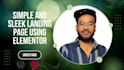 create simple and sleek landing page