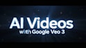 create ai videos, cinematics, 3d cartoons using google veo 3
