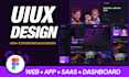 design UI UX for website, web app, mobile app, saas dashboard in figma