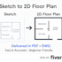 craft architecture 2d plan and free column plan