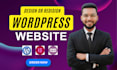 design or redesign, copy, wordpress website and ecommerce, business website