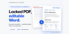 convert PDF to word with accurate formatting, tables and styles