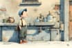 draw digital watercolor children book illustration