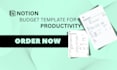 custom notion budget template budget tracker finance template business template