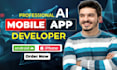 develop ai mobile app using flutter and firebase for android and ios